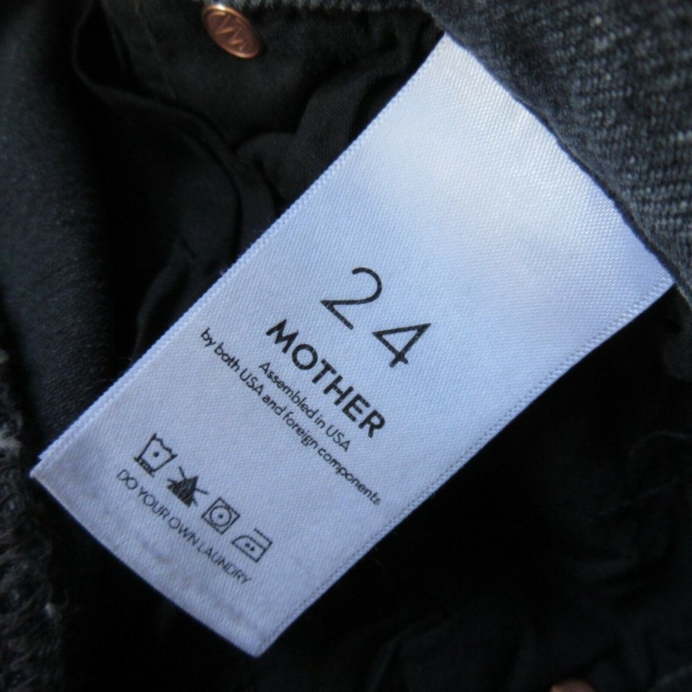 NWT Mother Superior Tomcat Ankle in Hitting The Pavement Gray Crop Jeans 24 View 5
